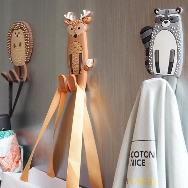 

sticker message fridge hanger storage key hook animals hooks coat magnetic refrigerator holder magnet removable decorative 1pcs bbyuvd