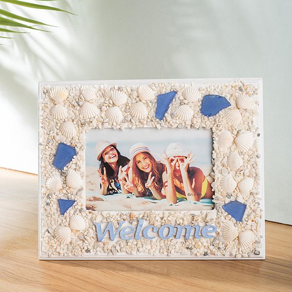 

6 inch for wedding p frame wall white seashell home decor gift desktop