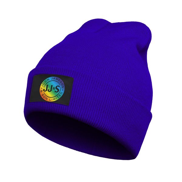 

fashion jameson irish whiskey gay pride rainbow stretchy & soft watch beanie hat crochet hats john jameson son limited american flag, Blue;gray