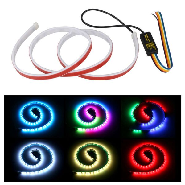 

1.2m turn signal light rgb parts accessories lighting lamps strip rear trunk