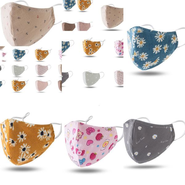 

cartoon mask face mask mouth 100% kids cotton washable reusable mask with filter dus sxkp w1z6