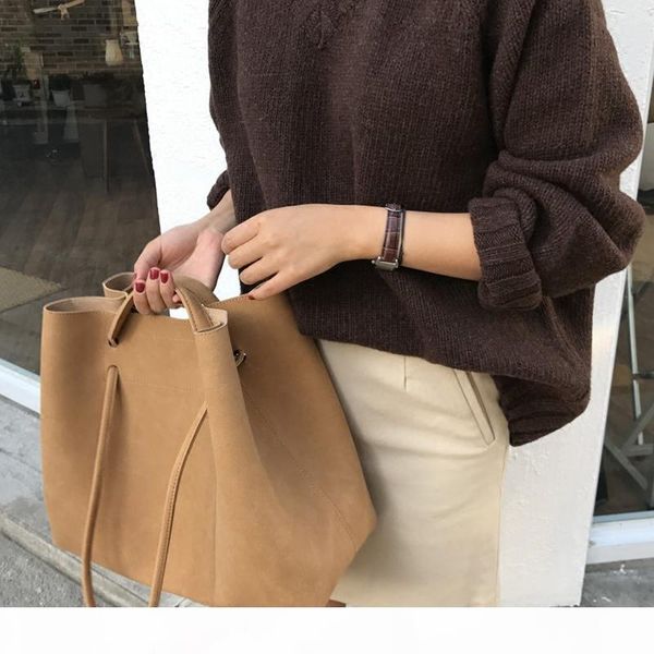 

casual matte leather buckets bag for women handbags pu shoulder messenger bags large capacity totes lady purses