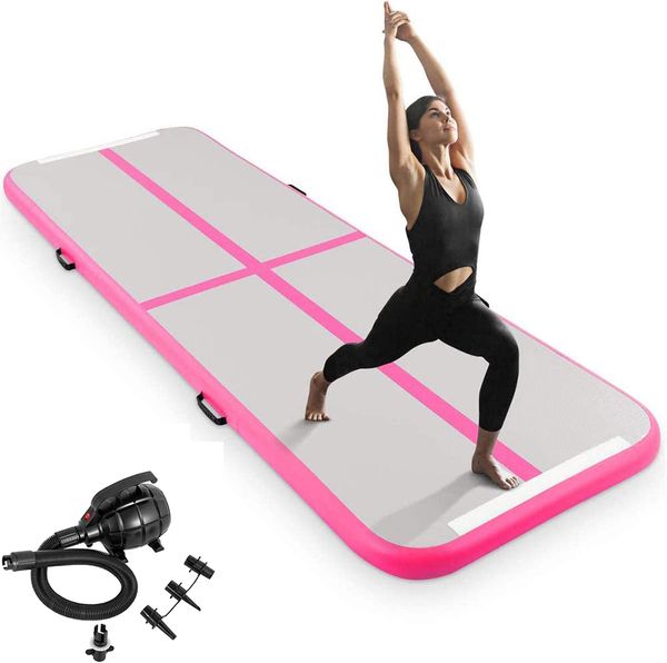 

5/6m tumbling mat gymnastics air track tool yoga mat pvc inflatable air track for kids adults tranning mattress mat