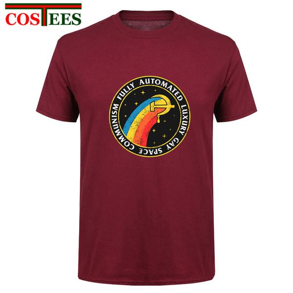 

sport camisa masculina fully automated luxury gay space communism t shirt men geek tshirt novelty t-shirt vintage streetwear tee shirt