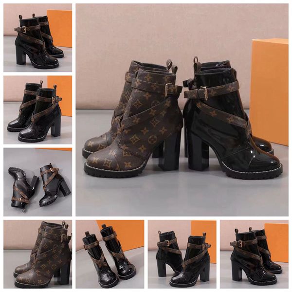 

fashion color matching round head women boots female martin casual wild non-slip leather women boots 04l2301, Black