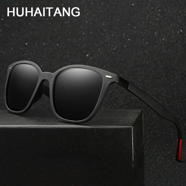 

huhaitang luxury designer polarized men sunglass women fashion vintage driving sunglasses brand classic outdoor sun glasses lady, White;black