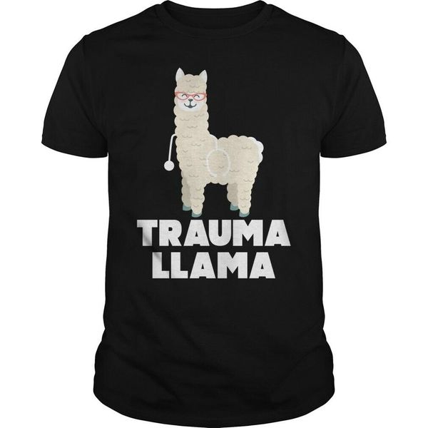 

funny llama doctor shirt no trauma llamas tee gift fashion men tees custom any logo size hip hop t shirt