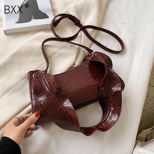 

bxx] crocodile pattern small pu leather crossbody bags for women 2020 fashion lady shoulder handbags travel hand bag hn941