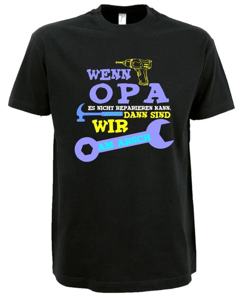 

gift for grandad t-shirt if grandpa it not repaired brand t-shirt men 2019 fashion round neck male natural cotton t-shirt