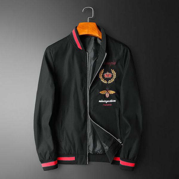 

2020 men's jackets and coats fashion trend printed jackets spring and autumn fashion men's jackets men's designer hoodies tre, Black;brown