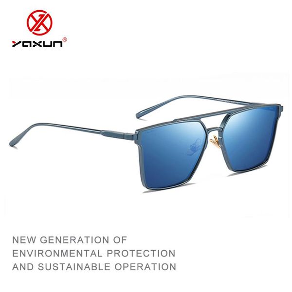 

yaxun men vintage original aluminum polarized sunglasses classic brand sun glasses coating lens driving eyewear for men/wome, White;black