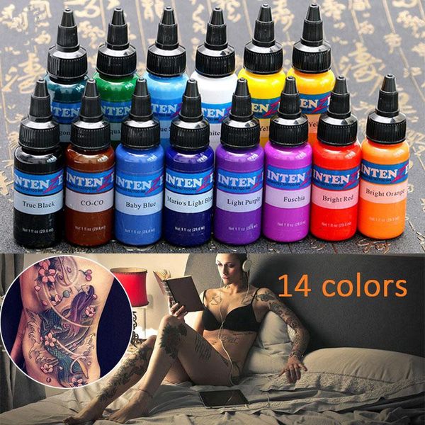 

tattoo pigment tattoo ink 14 colors tool permanent body for tattoo supplies