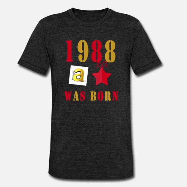 

1988 t shirt men print short sleeve o neck pictures famous authentic summer style trend shirt