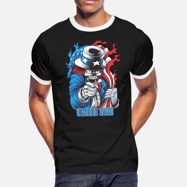 

дядя сэм джокер череп футболка мужчины дизайн 100% хлопок размер евро s-3xl нормальной симпатичная комфортная весна осень family рубашка