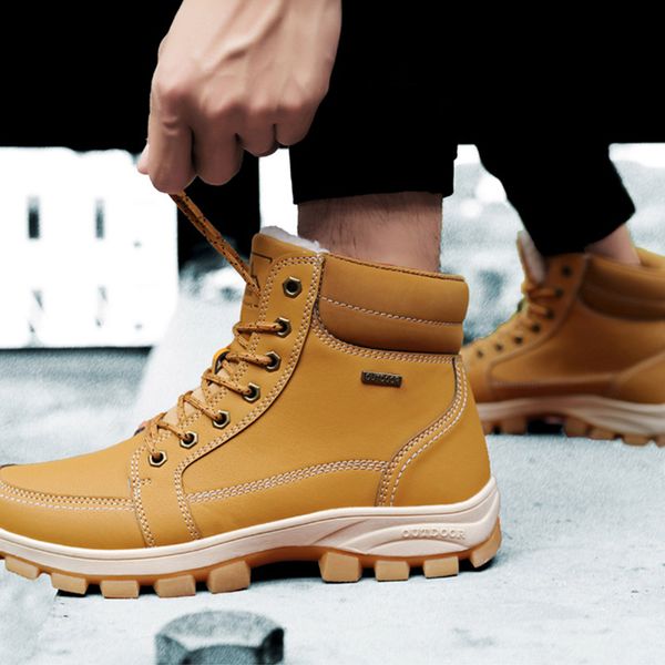 

2020 men snow boots booties warm absorption non-slip winter shoes x85