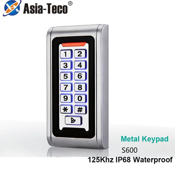 

fingerprint access control ip68 waterproof backlight 125khz rfid standalone reader keypad 2000 users door opener