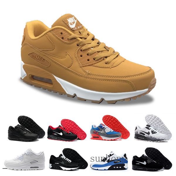 

fast shipping 2019 men shoes classic 90 men and woman shoes trainer air cushion surface casual shoes 36-45 ffh58, Black