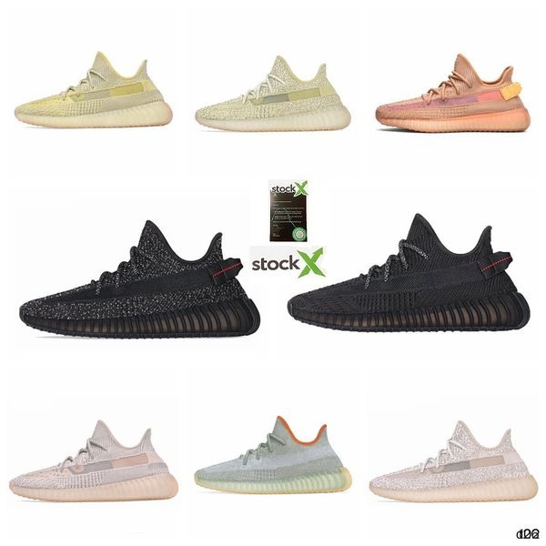 

t26 kanye west des chaussures men women outdoor shoes running black 3m lighting trainers sneakers size 36-46