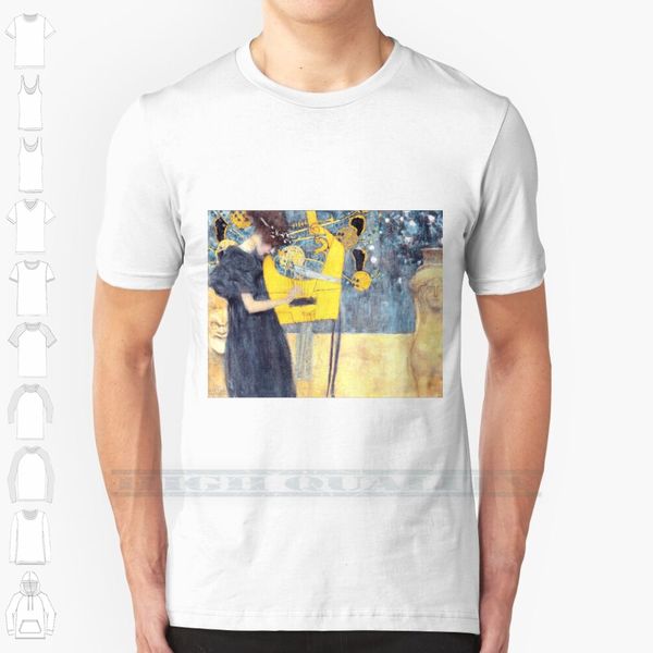 

hd. music , by gustav klimt . high definition custom design print for men women cotton new cool tee t shirt big