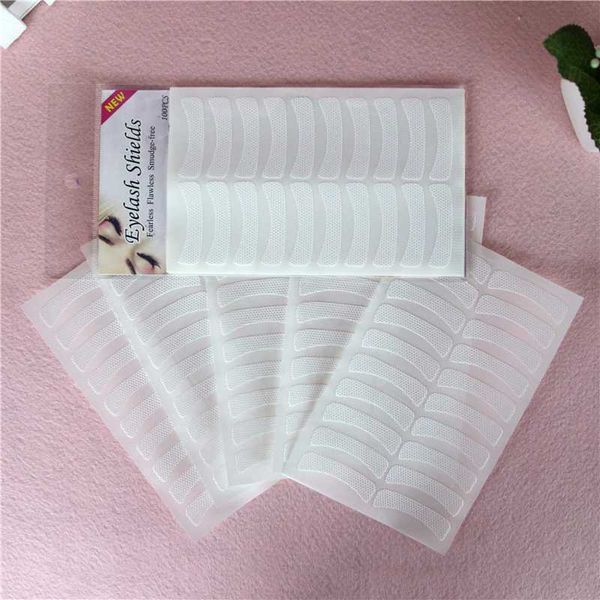 

100pcs makeup eyelash extension fabrics pads stickers patches adhesive tape kit