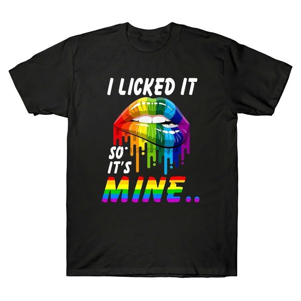 

rainbow lips pride i licked it so it s mine t shirt gay lesbian homosexual