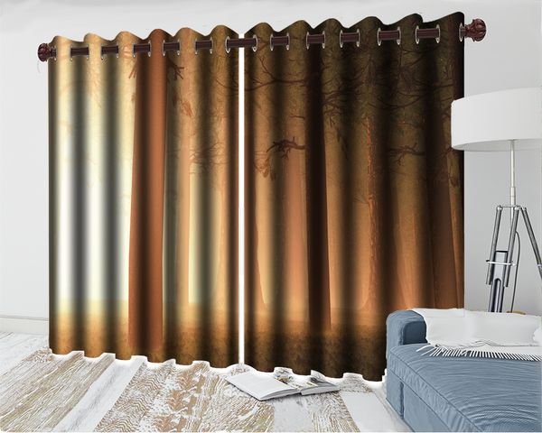 

forest scenery curtain 3d beautiful bedroom curtain fantasy virgin forest living room bedroom kitchen window blackout curtain