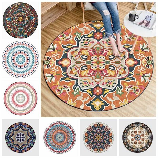 

persian style living room round rug bedroom rug and carpet classic flower floor decoration doormat