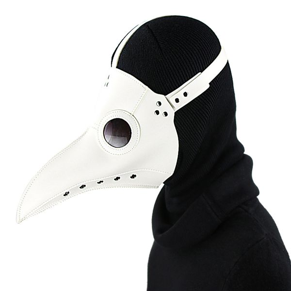 

bird plague doctor cosplay halloween full face long beak costume mask pu leather