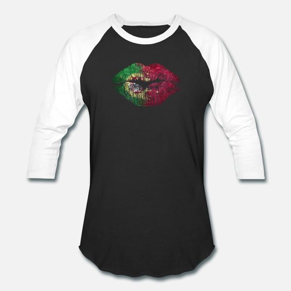

portugal lips t shirt men personalized short sleeve s-xxxl clothing anti-wrinkle casual spring autumn normal shirt
