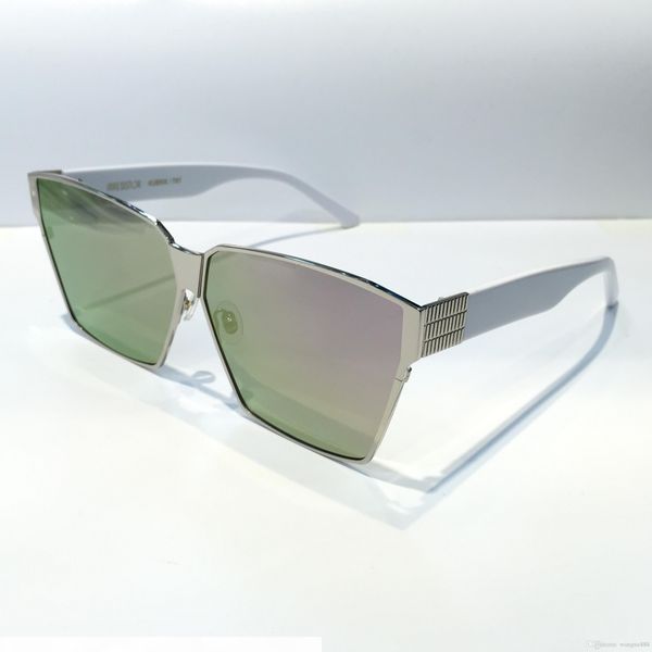 

new women designer sunglass irresistor kubrik fashion model square mirror lens cool shiny style titanium frame polarized lens, White;black
