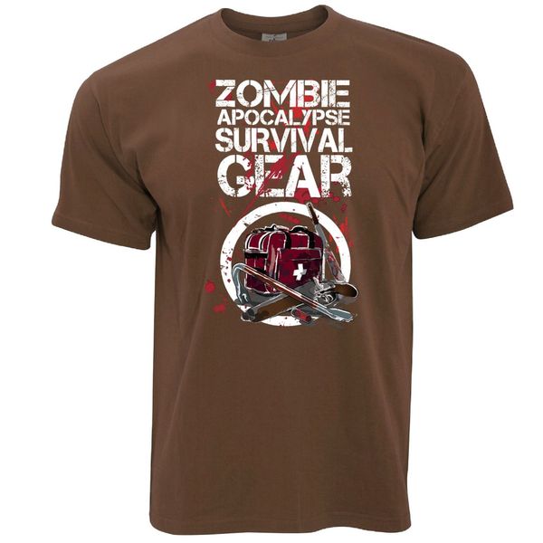 

хэллоуин тенниска zombie survival apocolypse передач рассвет the walking dead brand 2019 хлопок мужчины основные топы фитнес футболки