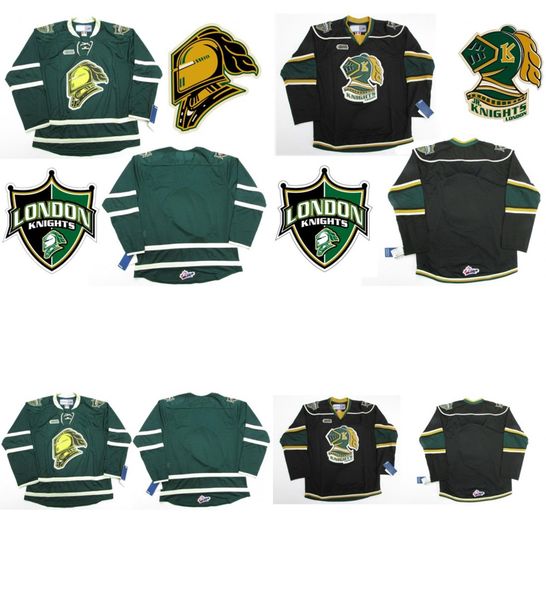 

mens womens kids customize ohl london knights jersey hockey jerseys goalit cut custom any name any no. jerseys, Black;red