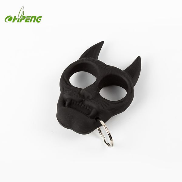 

горячие продажи мило головы тигра форма пластик брелок, Silver