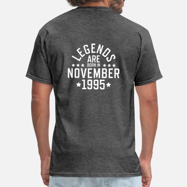 

легенды рождаются ноябрь 1995 тенниски мужчину customized с коротким рукавом размера s-3xl стандартного anti-wrinkle моды лето досуг рубашка