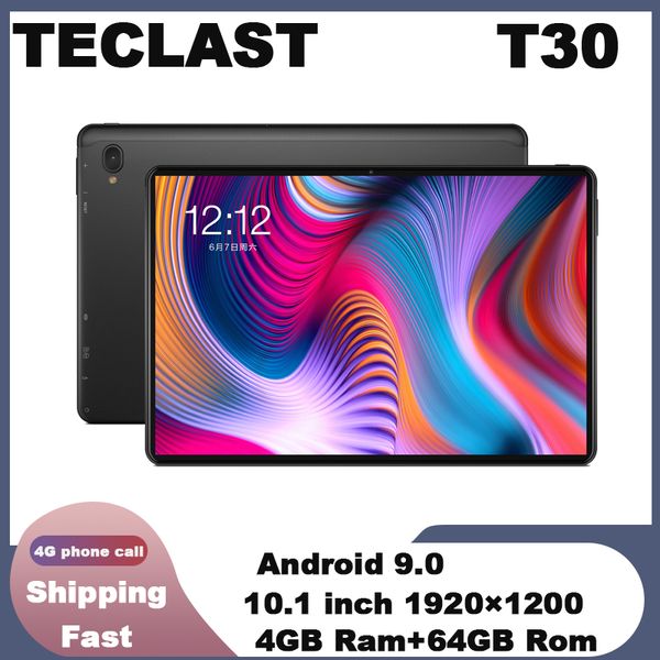 

teclast t30 4g phone call tablet andriod 9,0 10,1" 1920x1200 mtk p70 4gb ram 64gb rom tablets pc двойная камера gps type-c 80