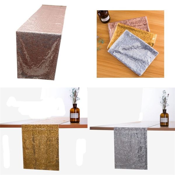 

kitchen accessories table cloths banquet flag runner sequins covers encryption mediterranean sea modern style party decorate 13xw f2