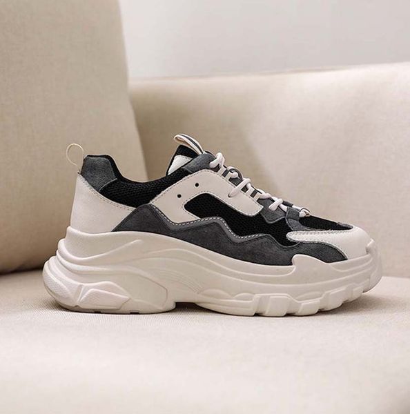 

classics women platform trainer women flat shoes comfort casual shoe sneaker women leisure platform shoe chaussures trainers sh04 p42, Black