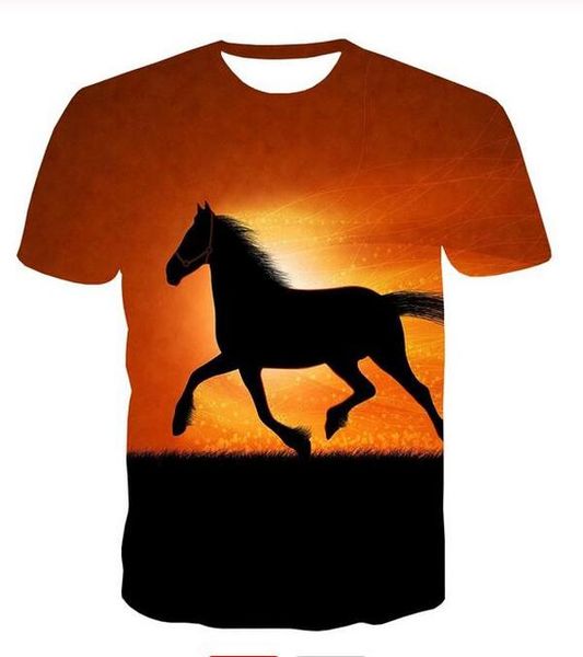 

accept уважаемый клиент дизайн аниме / фото / star / singer pattern / diy футболки женщины мужчины животных лошадь 3d печати сублимации тенн, White;black