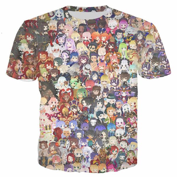 

anime fate grand order summer cool for 3d print shirts humor plus size horror men clothing