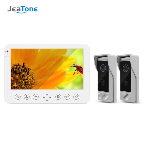 

video door phones jeatone 10inch phone intercom system with 2x960p camera support motion detection for home doorbell