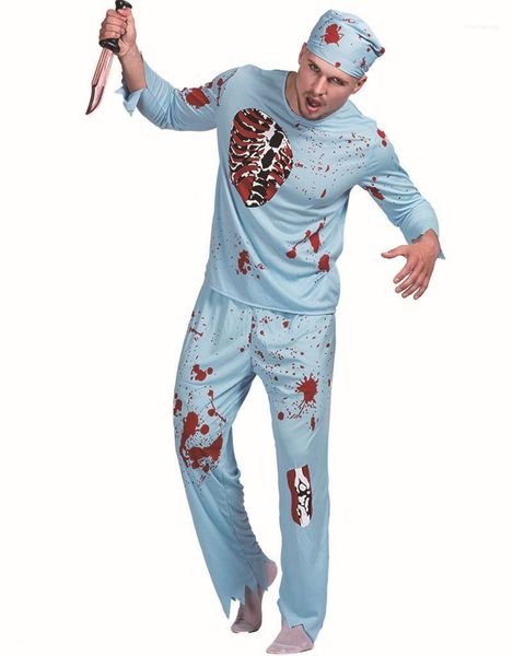 

occupational props party stagewear clothing set doctor halloween mens cosplay costumes scary, Black;red