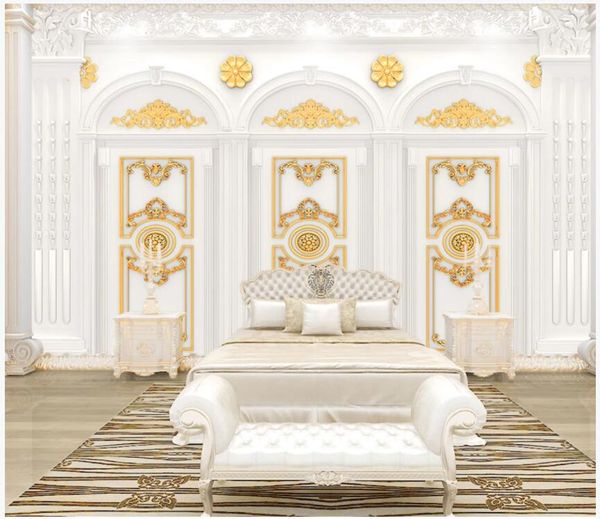 

3d wallpaper custom p mural on the wall european style luxury relief art palace style home decor p wallpaper for living room