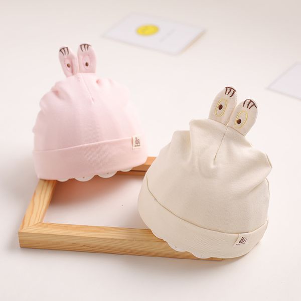 

newborn hats cotton caps spring and autumn thin, Yellow