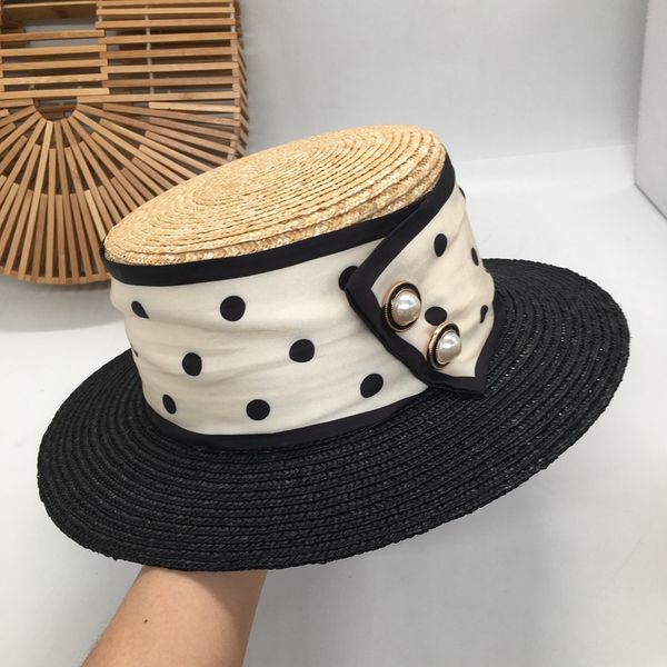 

straw hat the new spring and summer women flat brim sun hat sweet autumn han edition elegant straw hat for a holiday, Blue;gray