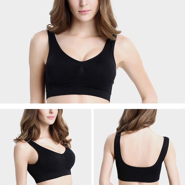 

running fitness anti-vibration underwear seamless fitness chestless mat yoga bra, White;black