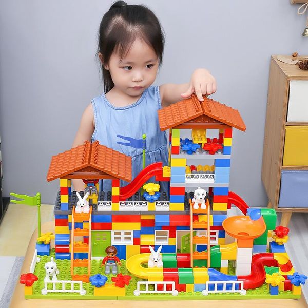 

diy compatible gifts big for park building with children toys castle size blocks amusement duploed educational bricks bbybem homebag