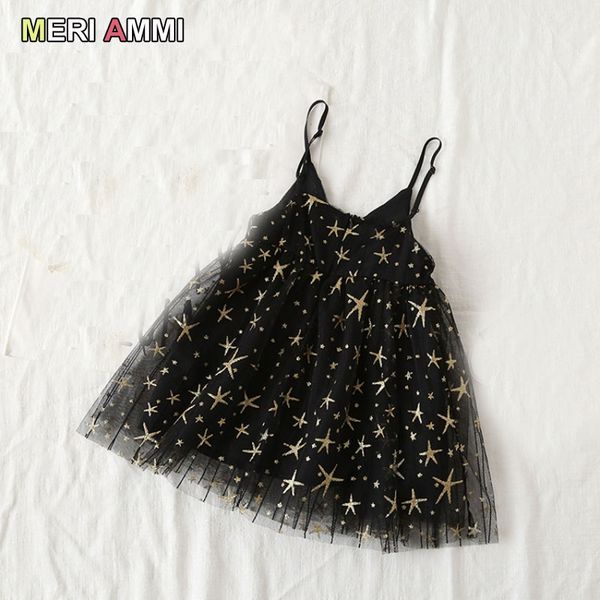 

meri ammi children girl dressing sleeveless stars dresses summer clothing for 2-7 year baby kids, Red;yellow