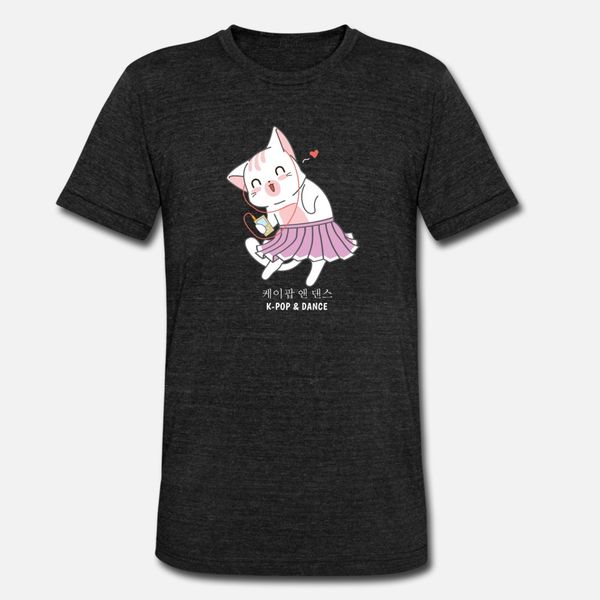 

k pop and dance cat saranghae корея поп t shirt men дизайн tee shirt o шея pattern graphic повседневная весна обычная рубашка