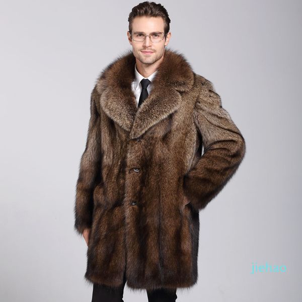 Мода - новая мужская норка пальто осенью и зимой 2020 года