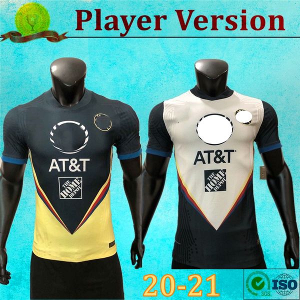 

player version 20 21 club america soccer jerseys 2020 2021 xolos de tijuana home third unam guadalajara chivas kit jersey football shirts, Black;yellow